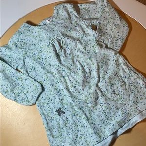 Petit lem signature blue and green floral dress